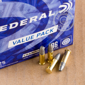 Photograph showing detail of 22 LR FEDERAL CHAMPION 36 GRAIN LHP (5250 ROUNDS)