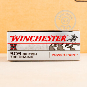 Photograph showing detail of 303 BRITISH WINCHESTER SUPER-X 180 GRAIN SP (20 ROUNDS)