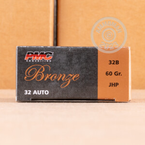 Image of the 32 ACP PMC 60 GRAIN JHP (1000 ROUNDS) available at AmmoMan.com.