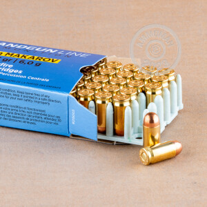 An image of 9x18 Makarov ammo made by Prvi Partizan at AmmoMan.com.