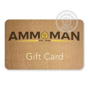 Photo detailing the THE AMMOMAN GIFT CARD for sale at AmmoMan.com.