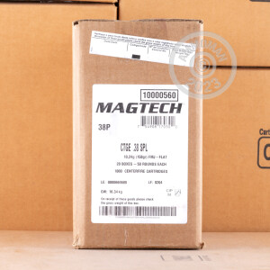 Photo detailing the 38 SPECIAL MAGTECH 158 GRAIN FMJ (50 ROUNDS) for sale at AmmoMan.com.