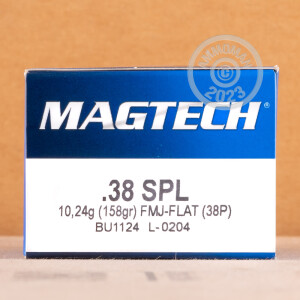 Image of 38 SPECIAL MAGTECH 158 GRAIN FMJ (50 ROUNDS)