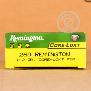 Image of 260 REM REMINGTON CORE-LOKT 140 GRAIN PSP (20 ROUNDS)