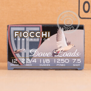 Photo detailing the 12 GAUGE FIOCCHI GAME LOADS 2-3/4