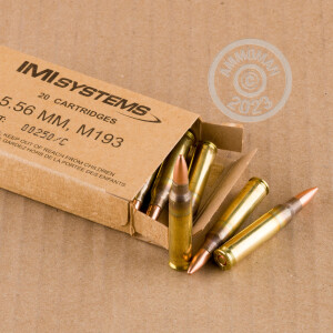 Image detailing the brass case on the Israeli Military Industries ammunition.