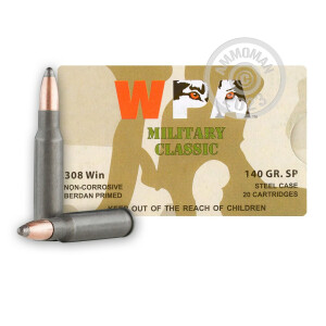 Image of the 308 Winchester - 140 Grain WPA SP - Wolf - 500 Rounds available at AmmoMan.com.