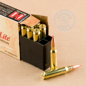 Photograph showing detail of 308 WINCHESTER HORNADY CUSTOM LITE 125 GRAIN SST REDUCED RECOIL (200 ROUNDS)