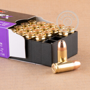 Photo detailing the 9MM PMC SFX 124 GRAIN JHP (20 ROUNDS) for sale at AmmoMan.com.