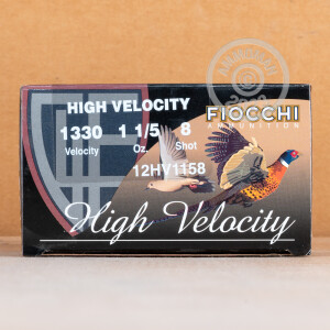 Image of 12 GAUGE FIOCCHI HIGH VELOCITY HUNTING 2-3/4" GRAIN #8 SHOT (25 ROUNDS)