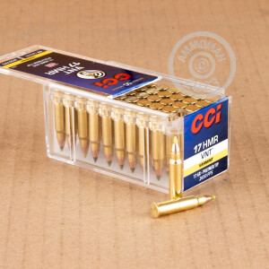  rounds of 17 HMR ammunition for sale at AmmoMan.com.