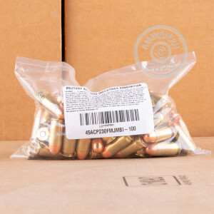 Photo of .45 Automatic TMJ ammo by Military Ballistics Industries for sale at AmmoMan.com.