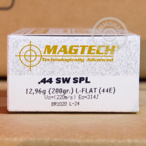 Image of the .44 SPECIAL MAGTECH 200 GRAIN LRN (50 ROUNDS) available at AmmoMan.com.
