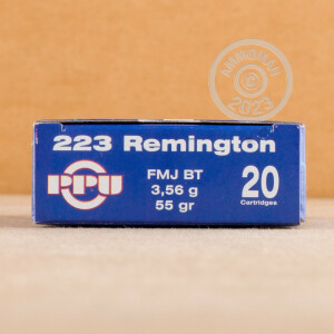 Image of 223 Remington ammo by Prvi Partizan that's ideal for training at the range.