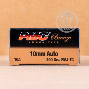 Photo detailing the 10MM AUTO PMC 200 GRAIN FMJ (1000 ROUNDS) for sale at AmmoMan.com.