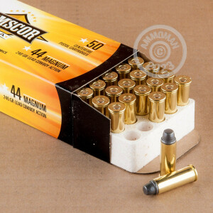 Image of 44 Remington Magnum pistol ammunition at AmmoMan.com.