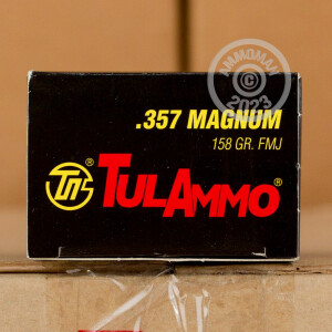 Photograph showing detail of 357 MAGNUM TULA 158 GRAIN FMJ (1000 ROUNDS)