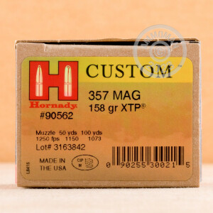 Image of 357 MAGNUM HORNADY 158 GRAIN XTP JHP (25 ROUNDS)