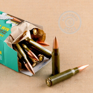 A photo of a box of Brown Bear ammo in 308 / 7.62x51.