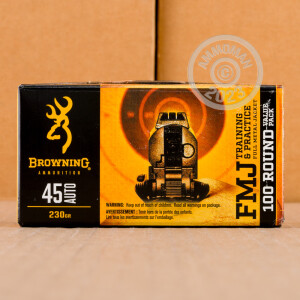 Image of Browning .45 Automatic pistol ammunition.