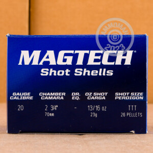 Image of 20 GAUGE MAGTECH 2-3/4" 13/16 OZ. F SHOT (250 ROUNDS)