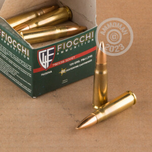 Image of the 7.62x39 FIOCCHI 124 GRAIN FMJ (1000 ROUNDS) available at AmmoMan.com.