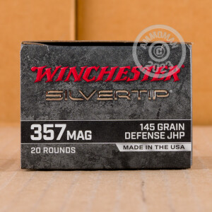 Image of 357 MAGNUM WINCHESTER SILVERTIP 145 GRAIN JHP (20 ROUNDS)