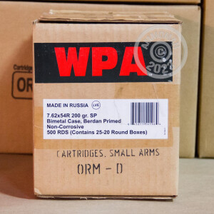 Image of 7.62X54R WOLF WPA 200 GRAIN SP (20 ROUNDS)