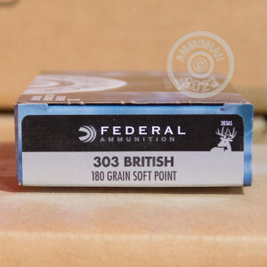 Photograph showing detail of 303 British - 180 Grain Speer Hot-Cor SP - Federal Power-Shok - 20 Rounds