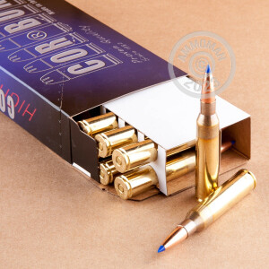 A photograph of 20 rounds of 265 grain 338 Lapua Magnum ammo with a DPX bullet for sale.