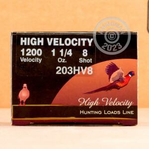 Image of 20 GAUGE FIOCCHI OPTIMA 3 INCH 1-1/4 OUNCE # 8 SHOT LEAD (25 ROUNDS)