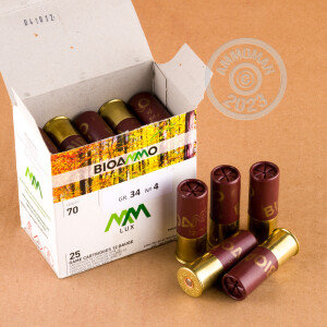 Picture of 2-3/4" 12 Gauge ammo made by BioAmmo in-stock now at AmmoMan.com.