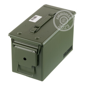 Photo detailing the 30 CAL & 50 CAL BLACKHAWK MIL-SPEC AMMO CANS BRAND NEW GREEN M19A1 & M2A1 (2 CANS) for sale at AmmoMan.com.