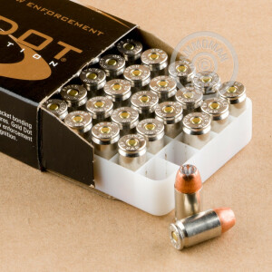 Image of .45 GAP ammo by Speer that's ideal for home protection.
