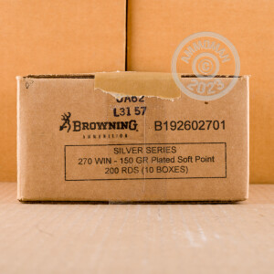 An image of 270 Winchester ammo made by Browning at AmmoMan.com.