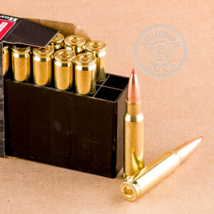 Photo detailing the 308 WIN HORNADY BLACK 155 GRAIN A-MAX (200 ROUNDS) for sale at AmmoMan.com.