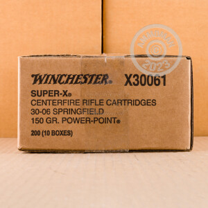 Image of the .30-06 SPRINGFIELD WINCHESTER SUPER-X 150 GRAIN SP (20 ROUNDS) available at AmmoMan.com.