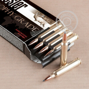 Photo of 300 Winchester Magnum soft point ammo by Nosler Ammunition for sale.