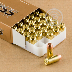 Photo of .40 Smith & Wesson FMJ ammo by Blazer Brass for sale at AmmoMan.com.