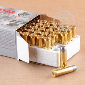Photo detailing the 38 SPECIAL WINCHESTER SUPER-X COWBOY ACTION 158 GRAIN LFN (50 ROUNDS) for sale at AmmoMan.com.