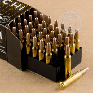Image of 223 Remington ammo by Fiocchi that's ideal for shooting steel targets, training at the range.