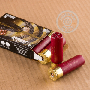 Image of the 12 GAUGE FEDERAL VITAL-SHOK 3" 15 PELLETS COPPER PLATED 00 BUCK (5 ROUNDS) available at AmmoMan.com.