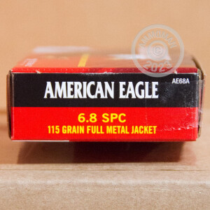 Image of the 6.8MM SPC FEDERAL AMERICAN EAGLE 115 GRAIN GRAIN FMJ (200 ROUNDS) available at AmmoMan.com.