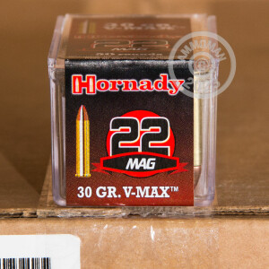 Image of 22 WMR HORNADY V-MAX 30 GRAIN JHP (50 ROUNDS)