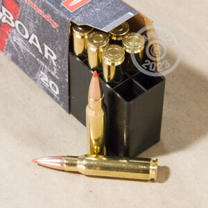 Photo detailing the 308 WINCHESTER HORNADY FULL BOAR 165 GRAIN GMX (20 ROUNDS) for sale at AmmoMan.com.