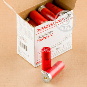 Photograph showing detail of 12 GAUGE WINCHESTER SUPER TARGET 2-3/4" 1 OZ. #7-1/2 SHOT (250 ROUNDS)