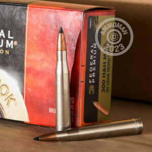 Image of the 300 H&H FEDERAL VITAL-SHOK 180 GRAIN JHP (20 ROUNDS) available at AmmoMan.com.