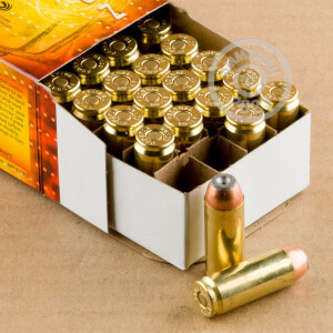 Photo detailing the 50 ACTION EXPRESS FEDERAL FUSION 300 GRAIN SP (20 ROUNDS) for sale at AmmoMan.com.