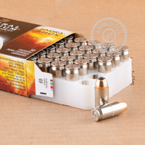 Photo detailing the .45 ACP FEDERAL HYDRA SHOK 230 GRAIN JHP (1000 ROUNDS) for sale at AmmoMan.com.