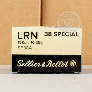 Image of 38 SPECIAL SELLIER & BELLOT 158 GRAIN LRN (1000 ROUNDS)